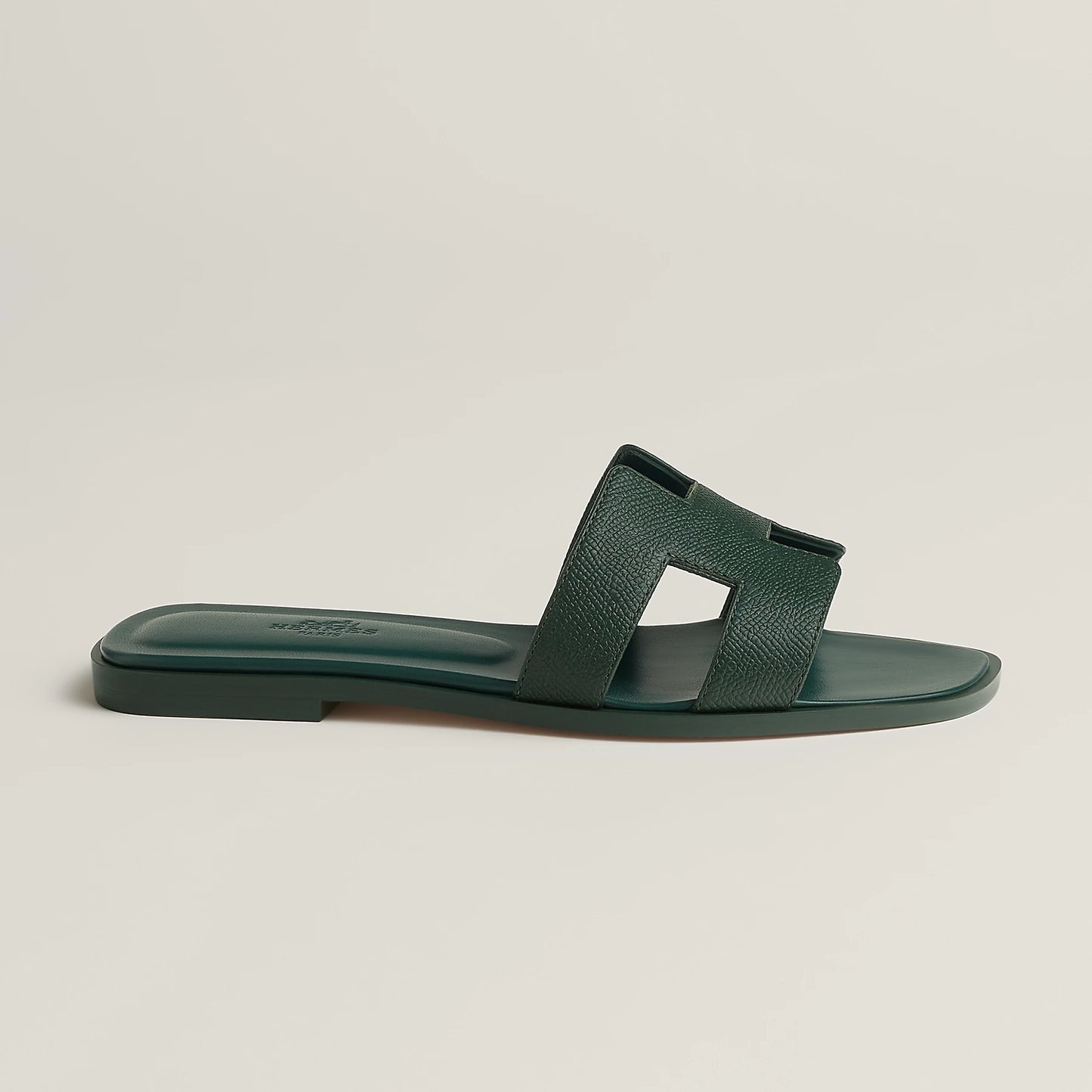 Oran sandal Vert Bouteille color