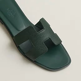 Oran sandal Vert Bouteille color