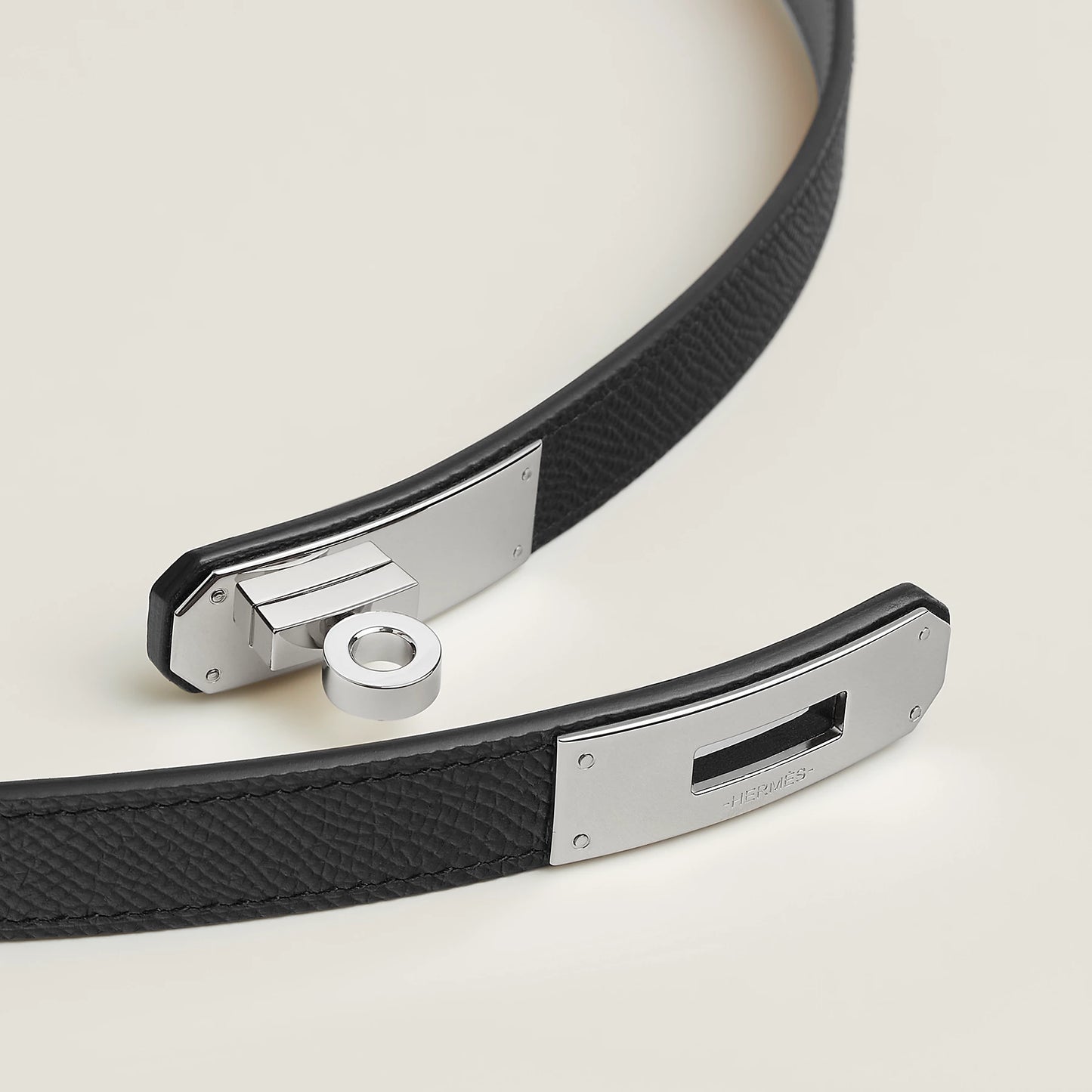 Kelly 18 belt Black color Palladium plated