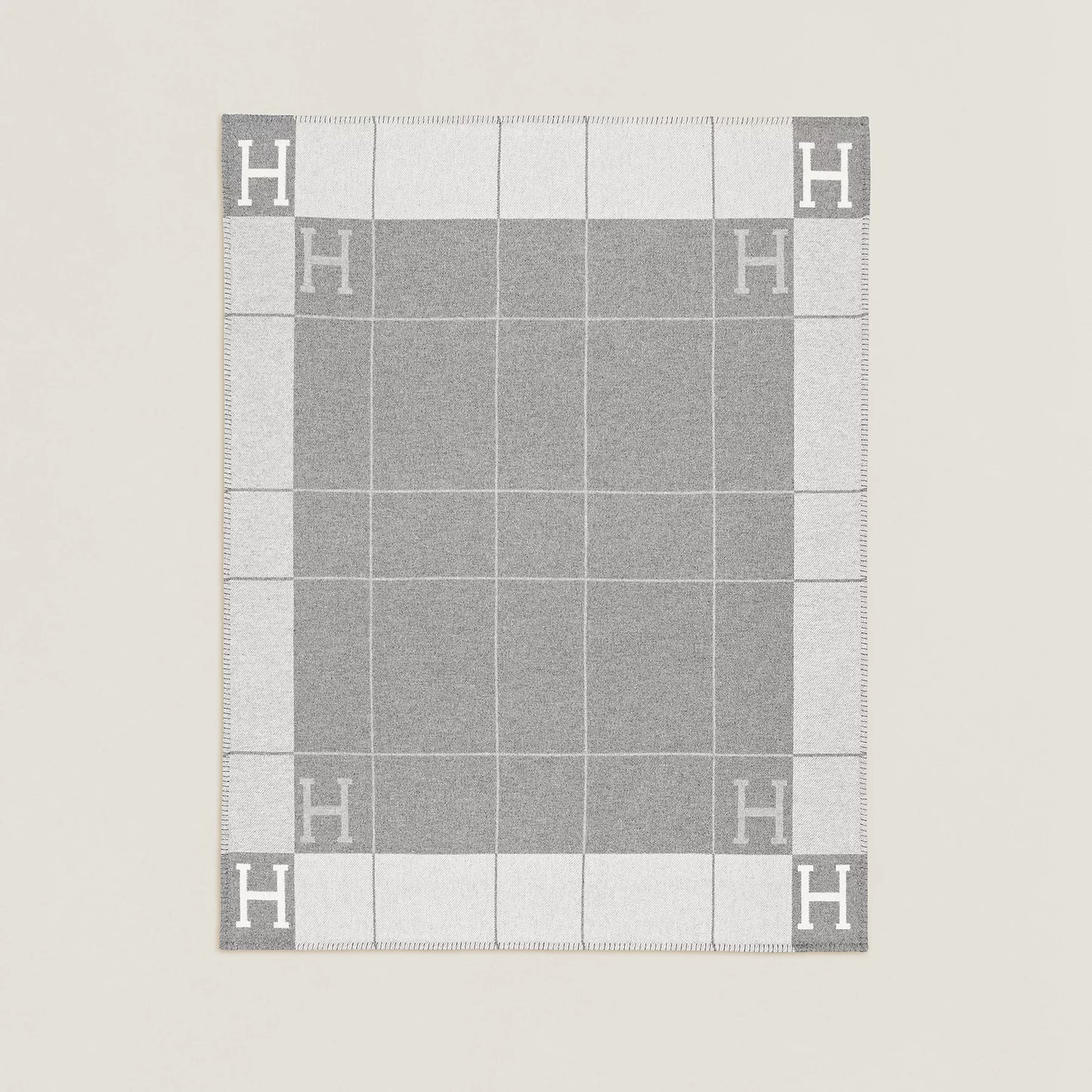 Avalon throw blanket Écru / Gris Clair color