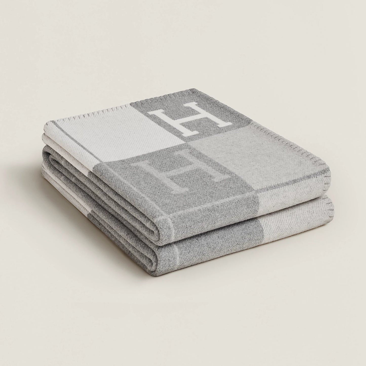 Avalon throw blanket Écru / Gris Clair color