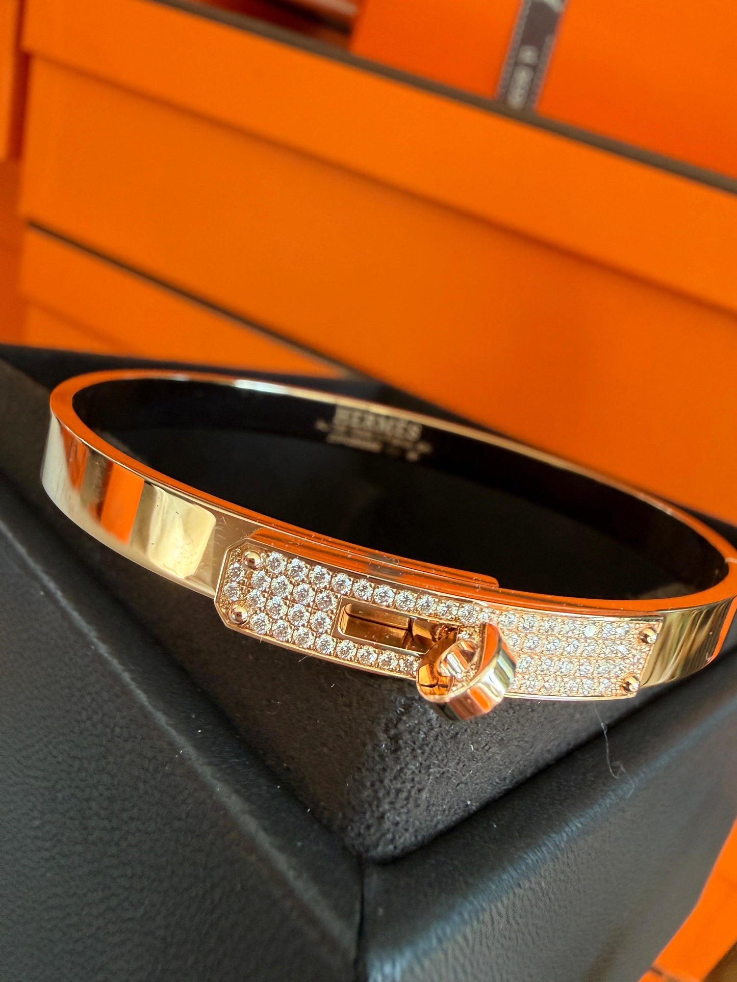 Kelly bracelet, small model - Rose gold