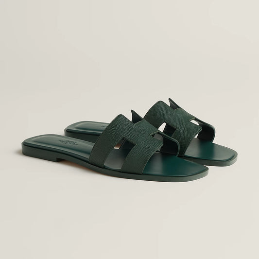 Oran sandal Vert Bouteille color