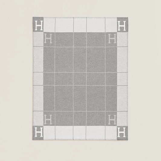 Avalon throw blanket  Écru / Gris Clair color