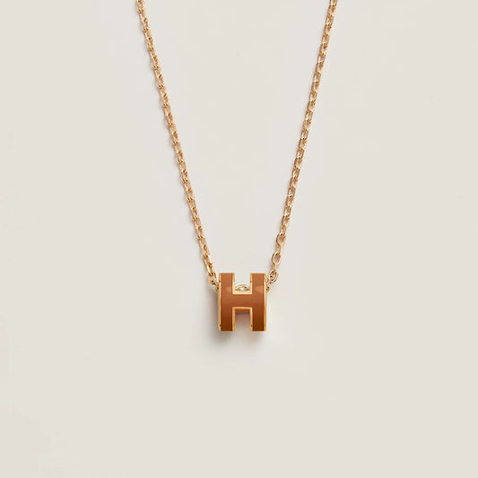Mini Pop H pendant New gold color