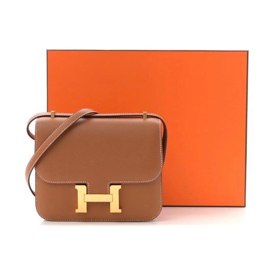 Constance 18 Gold Epsom Gold Hardware