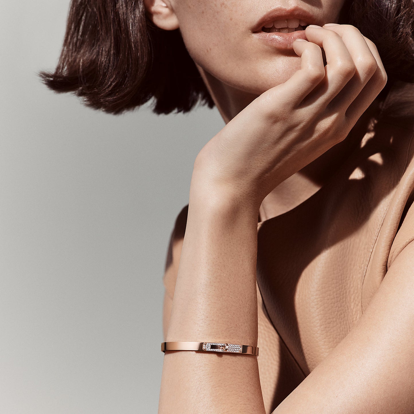 Kelly bracelet, small model - Rose gold