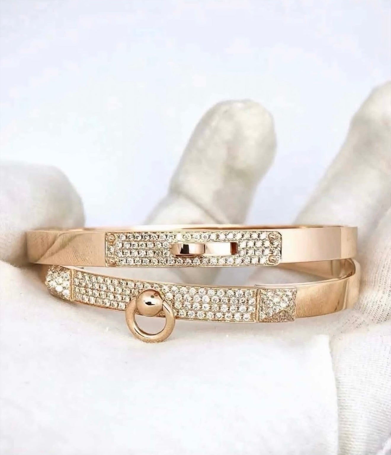 Kelly bracelet, small model - Rose gold