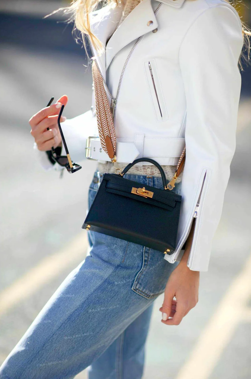 Kelly II Sellier Mini Veau Epsom Noir with Gold Hardware