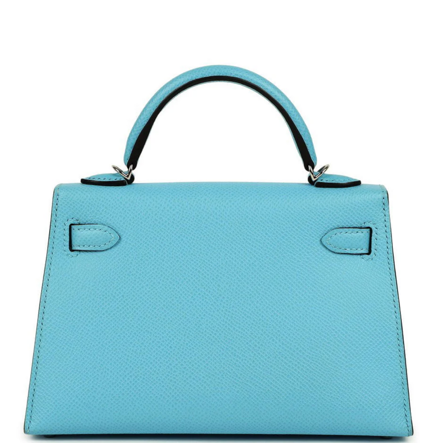 Kelly II Sellier Mini Bleu Celeste Epsom with Palladium Hardware