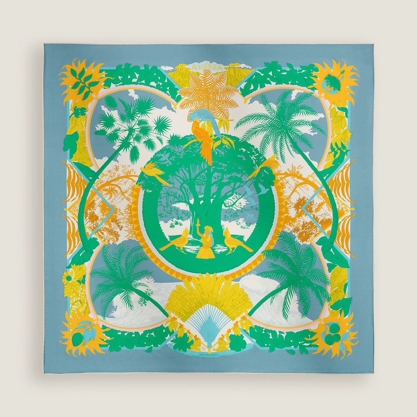 Aloha double face scarf 90