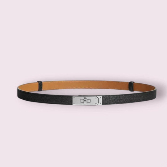 Kelly 18 belt Black color Palladium plated