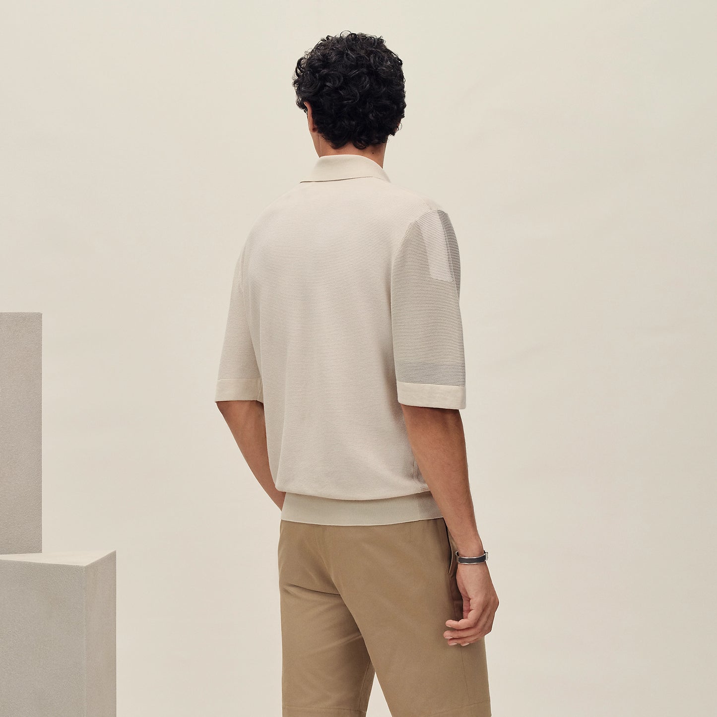 "Big Maillon" polo shirt - Ficelle